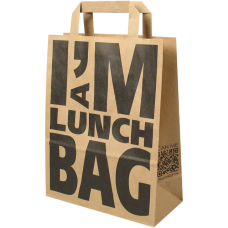 Draagtas -I'm a lunch bag- 22/10x28cm Tpk270217